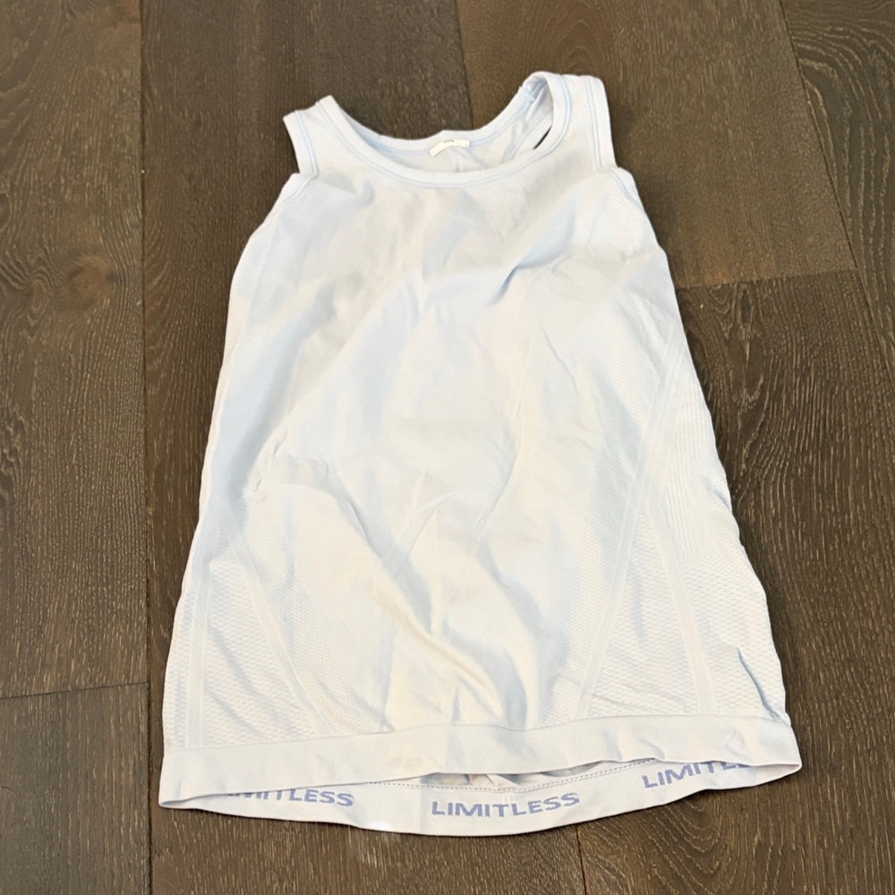 White Sleeveless Tank Top